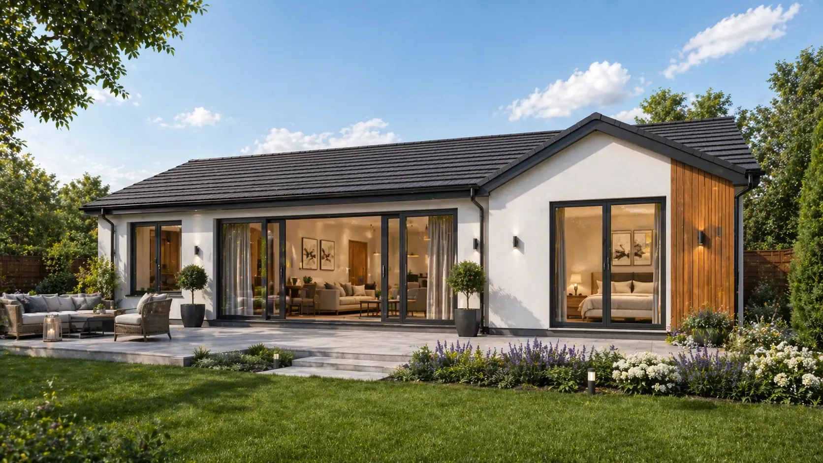 The Rowan granny annexe large bedroom