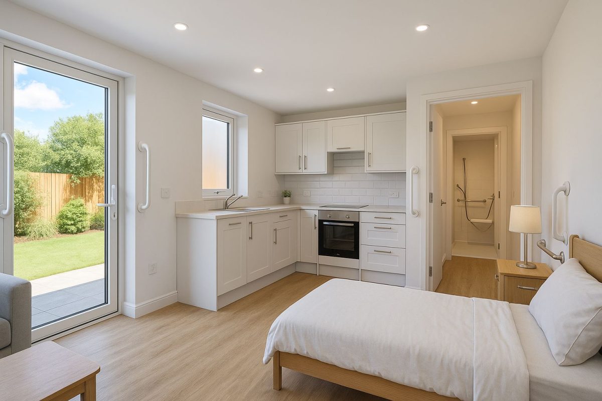 Inside granny annexe