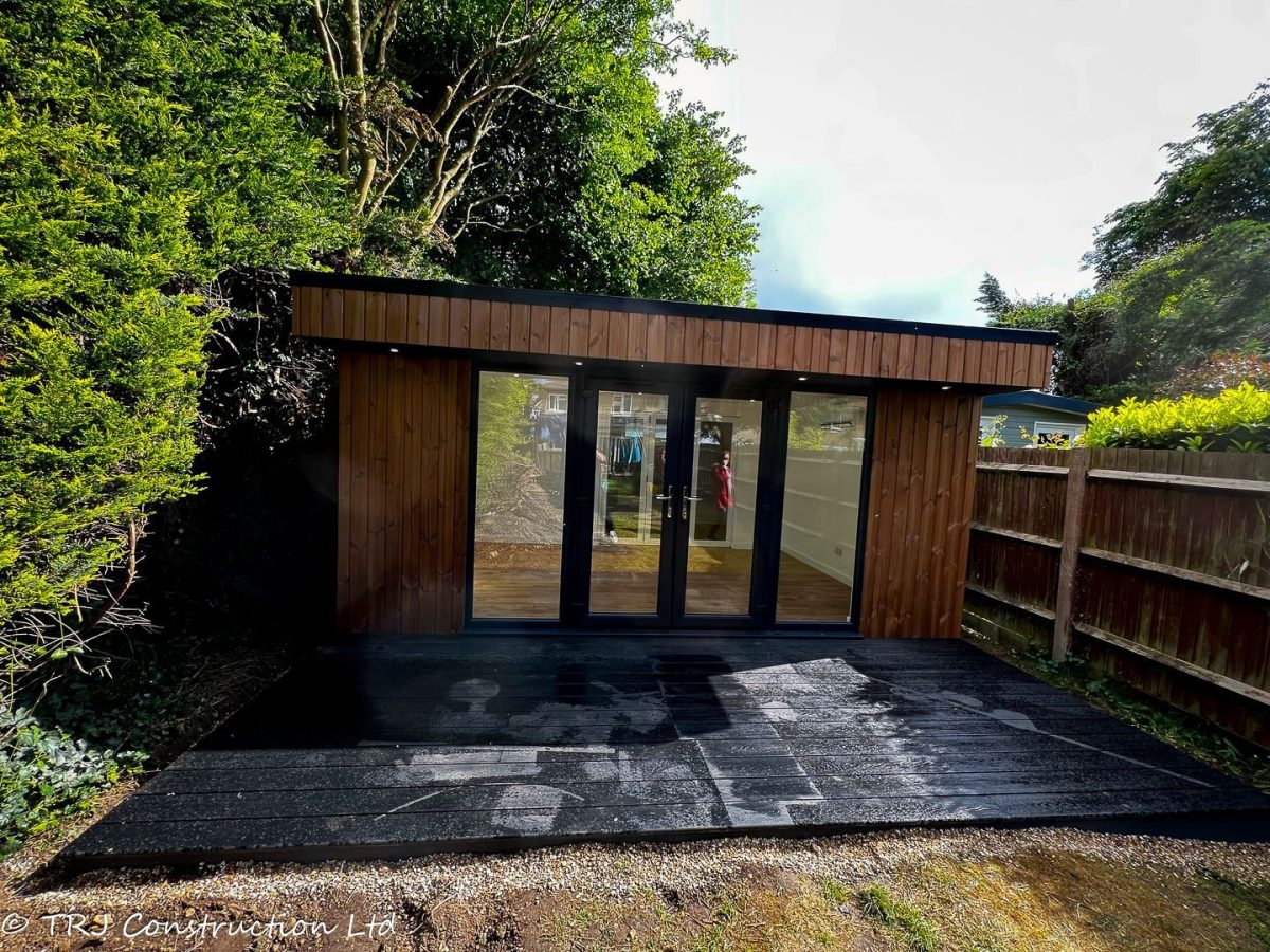 Bespoke garden room converted into a home office by MyGrannyAnnexe