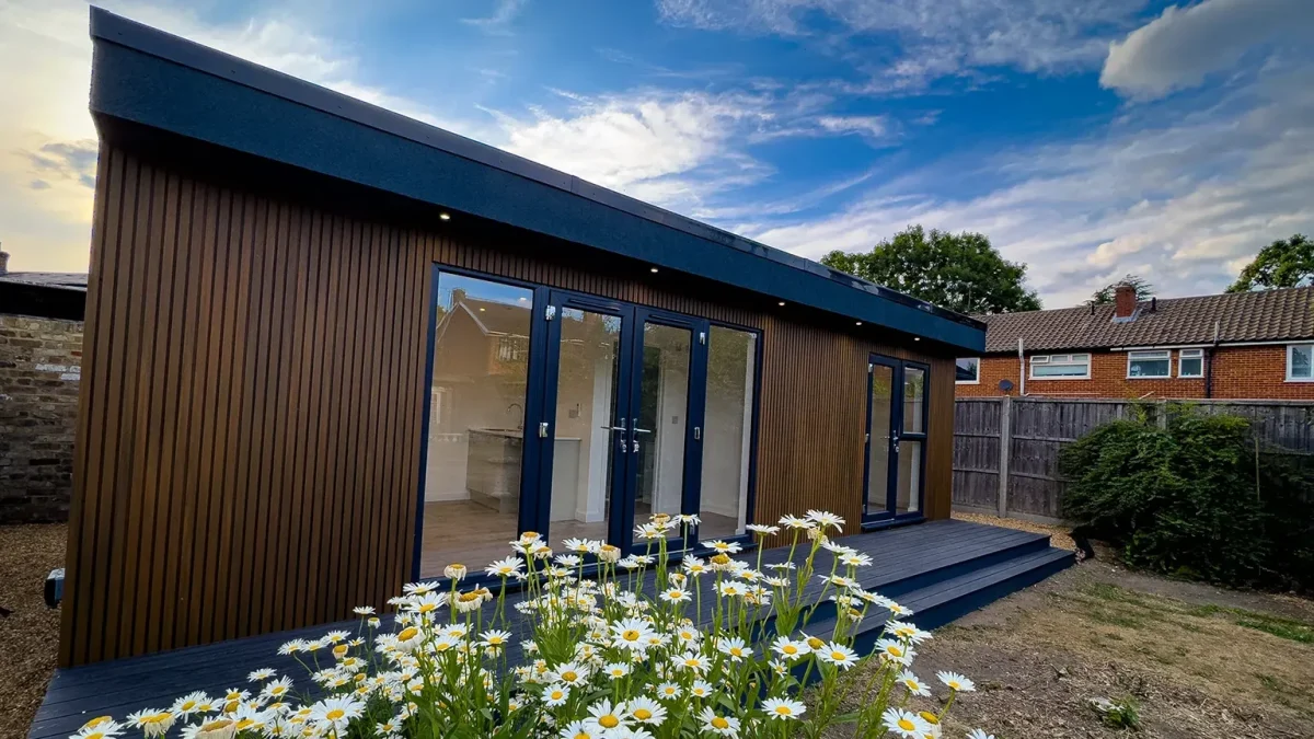 granny annexe Hertfordshire external cladding
